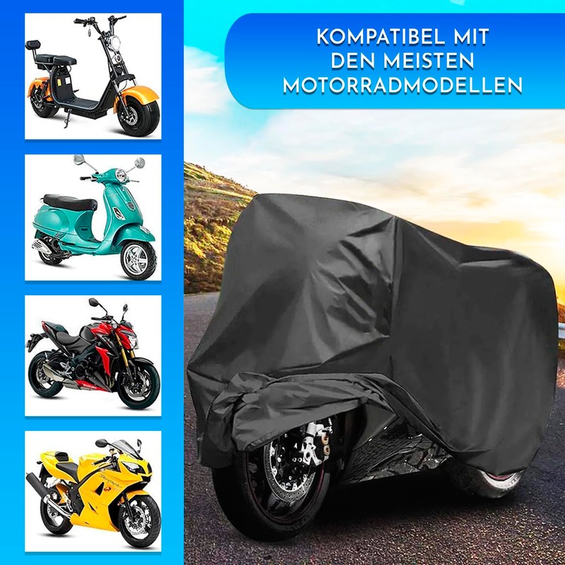 Motorrad abdeckplane Groß Material PEVA 240 x 140 cm Schützt