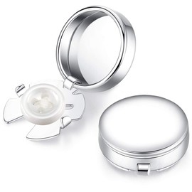 HONEY BEAR White Pearl Shell Black Onyx Button Covers Cufflinks for Men Ordinary Shirt Silver