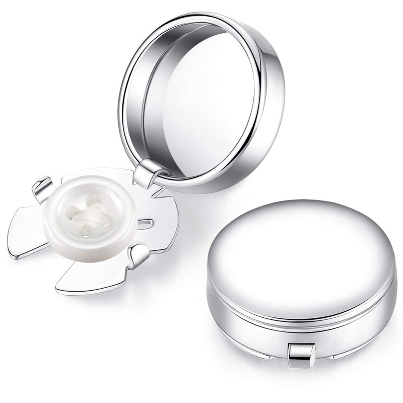 HONEY BEAR White Pearl Shell Black Onyx Button Covers Cufflinks