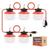 Omlite 50FT Construction String Lights：75W 10500LM Linkable Super Bright LED