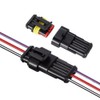 Aiqeer 3 Set 3 Pin Car Waterproof Electrical Wire Connectors