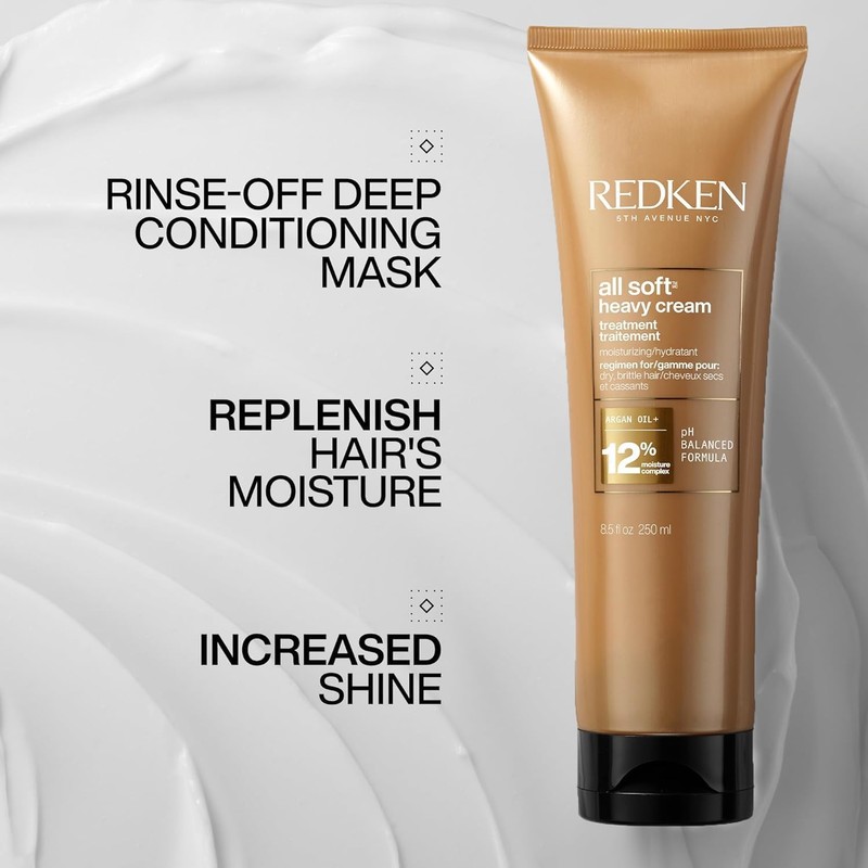 Redken All Soft Heavy Cream Mask Treatment- Moisturizing Deep Conditioner
