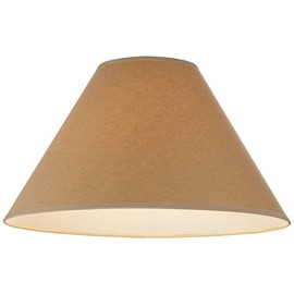 Cal Lighting SH-8109-17-KF 11 in. Vertical Basic Coolie Linen Hardback Shade, Kraft