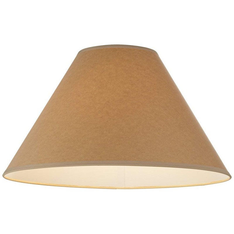 Cal Lighting SH-8109-17-KF 11 in. Vertical Basic Coolie Linen Hardback