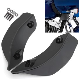Trichtu Mount Black Upper Fairing Accent Air Wind Deflector Screen For Harley Road Glide FLTRX