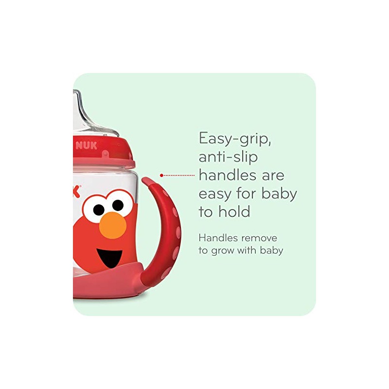 NUK Sésamo Street Learner, Elmo 5 oz., 5 onzas (147.87ml)