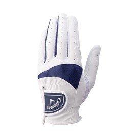 Callaway Glove SOLAIRE LH WMS WHT/NVY 18 25 (18 cm Left Hand Worn [Right Handed]) White/Navy Women's
