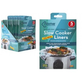 Premium Clear Slow Cooker Liners - (Pack of 5) - Heavy Duty Quality - Perfect Fit for All Slow Cookers