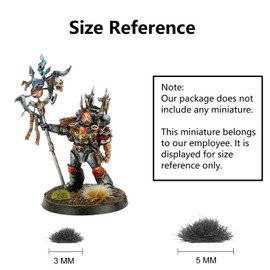 Jucoci Grass Tufts Static Miniature Grass Tufts Model Grass (Gray Green), 3 mm