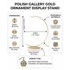 Polish Gallery Glass Ornament Display Stand Holder 8 inch Tall