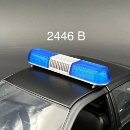 LED-Compatible Lightbar 1/24 1/25 Blue Whelen 80H 90H 8000 Lightbar Police Sheriff Fire Highway Patrol