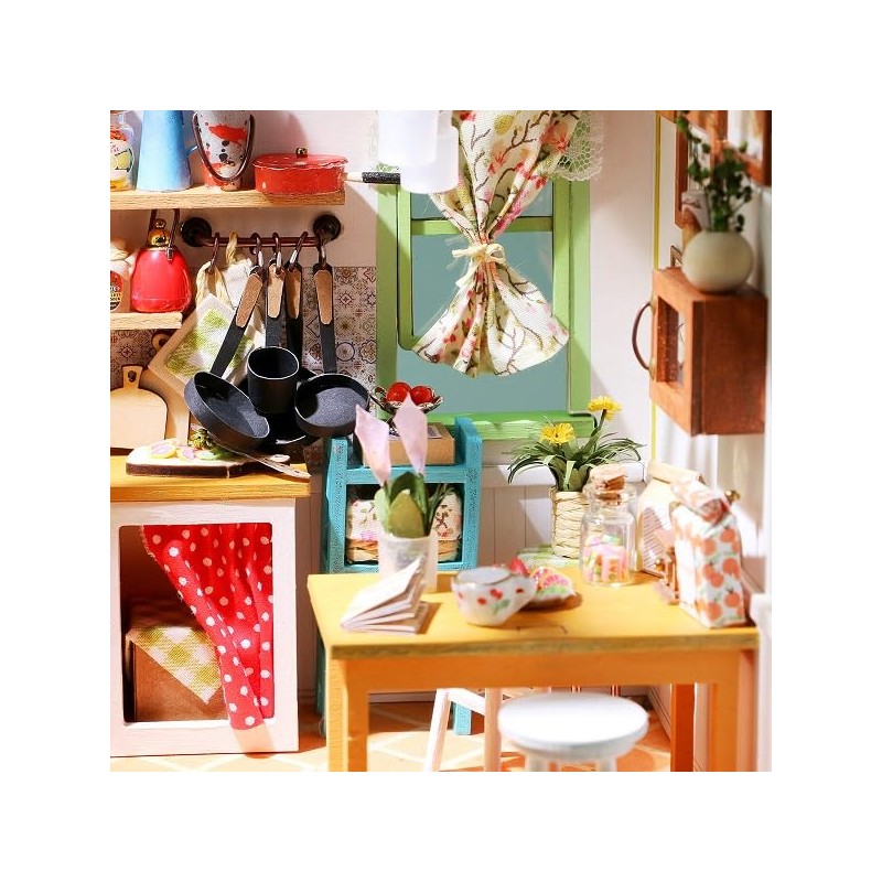 Dokurundo ® Robotime DIY Miniature House DG Series (Kitchen Product)