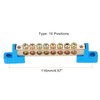 sourcing map 2 Pcs 10 Positions Bridge Design Terminal Bus