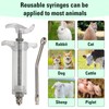 20ml Plastic Steel Feeding Syringe Kit With Nozzle, Adjustable Reusable