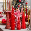 Anglechic 6 Pcs Christmas Mini Cone Trees Tree Glitter Table