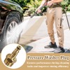 High Pressure Washer Adapter Brass M22 Pressure Washer Plug Threaded