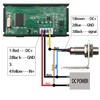 DIGITEN 4 Digital Blue LED Tachometer RPM Speed Meter +