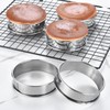 8Pack 4 Inch English Muffin Rings Crumpet Rings Stainless Steel