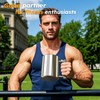BGIORI Heavy Mug 18LB 10 oz Stainless Steel Dumbbell Cup