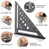 Woodworking Set Square Tool, Preciva 7inch Metric Triangle Ruler 12inch