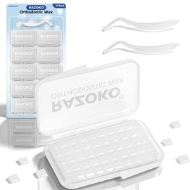 Orthodontic Wax for Braces,500-Count Pre-Sectioned Dental Wax Square
