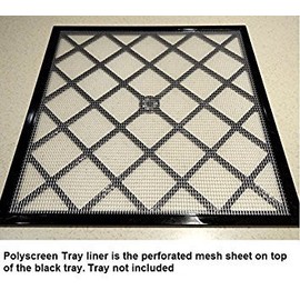 Excalibur 14" x 14" Polyscreen Mesh Tray Screen Inserts for 5 and 9 Tray Excalibur Dehydrators (5 Pack)