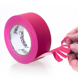 Gaffer Power Real Professional Grade Gaffer Tape, Made in The USA, | Durable, Versatile | Weather Resistant | Leaves No Residue | Fluorescent Pink Tape, 2 in x 30 Yds