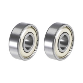 sourcing map 608ZZ deep groove ball bearings, 8 mm x 22 mm x 7 mm, ball bearings, skateboard bearings, roller bearings, double shielded, chrome steel, P6 (ABEC3)