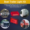 EXERAUO 6inch Boat Trailer Lights LED Kit, Submersible Trailer Light