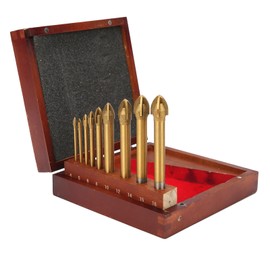 9Pcs Drill Bits for Glass Ceramic Tile Hole Opener Triangle Multifunctional Drilling Tools