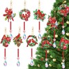 Perthlin 6 Pcs 5D Diamond Art Wind Chime Cardinal Diamond