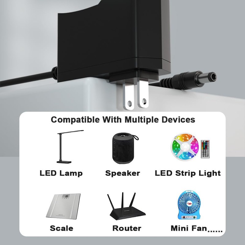 5V 1A AC Adapter 5W AC/DC Charger AC 100V-240V Wall