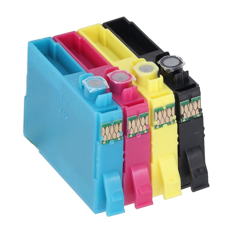 4PCS Printer Ink Cartridge Colorfast Clear Printing Large Capacity Ink