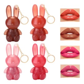 4pcs Labiales Líquidos Conejo Pintalabios Líquido De Conejo