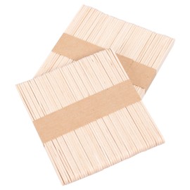 ANTETOK 100 Stück Eisstiele aus Holz, 114mm Holzlollystäbchen für Bastelarbeiten, Premium Popsicle Sticks für DIY-Projekte, zum Herstellen von hausgemachten Bastelarbeiten und Pflanzenetiketten