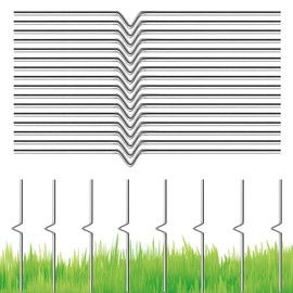 24 PCS Alternative to H Frame Stakes, 13'' Metal Stake for Yard Garden Lawn Signs -Durable & Reusable Sign Stakes for Corrugated Plastic Yard Signs Holder Heavy Duty Metal