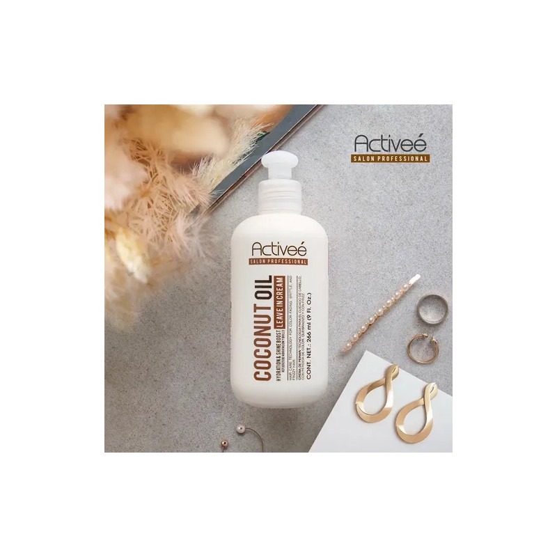 Crema Peinar Coconut Activee Cabello Quebradizo Libre De Sal