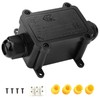 Tynoscco IP68 Waterproof Junction Box Outdoor Small 2Way Electrical Junction