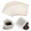50 Pcs Cotton Muslin Drawstring Bags,10 x 8cm 100% Cotton