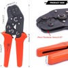Twidec/Wire Crimping Pliers 26-16AMG Wire Crimping Tools with Ratchet,Manual Crimp