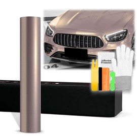 20"x60" (1.6FTx5FT) Smoky Pearl Pink PET Super Gloss Metallic High Glossy Vinyl Wrap Auto Car Sticker Decal Film Sheet Bubble Free Air Release Technology with Tool Kit
