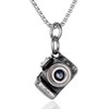 BIYONGDE Vintage Stainless Steel Camera Pendant (No Filming Function) Necklace