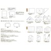 Kamiiso Japanese-made Washi Paper Kaishi Otome Kaishi Paper 3-piece (FruitSyrup・Fork&Spoon・Coffee)