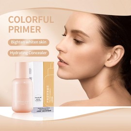 WAJJYM Face Primer,Primer for Face before Makeup,Infused SHEA BUTTER Niacinamide Hyaluronic Acid,For A Flawless,Light and Thin Skin,Smoothing, Moisturized,Isolation Concealer,1.41 oz,Natural color