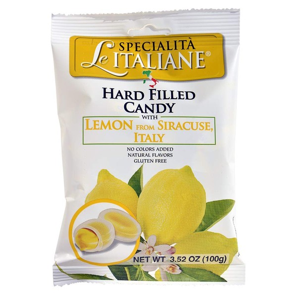 Serra Hard Filled Candy with Lemon from Siracuse, 3.52 Ounce (Pack of 12)