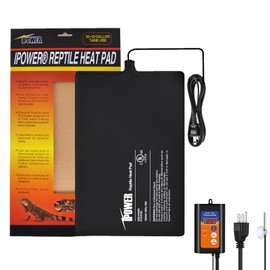 iPower 8X12 Inch Reptile Heat Pad Under Tank Heater Terrarium Warmer Heating Mat and Digital Thermostat Controller for Turtles Lizards Frogs and Other Small Animals