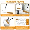 4 Pcs Textured Paint Roller 9 inch Small Texture Roller