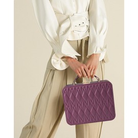 V-LAFUYLIFE Jewelry Box for Women, Travel Jewelry Organizer Ladies Watch and Jewelry Case Travel Jewelry Case for Necklaces. (Burgundy Red)