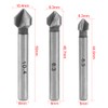 ChgImposs 6Pcs Countersink Drill Bit, 3 Edge 90 Degrees Chamfer