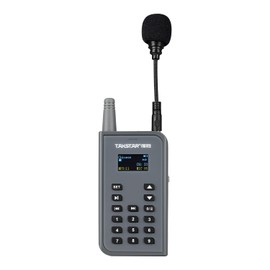 TAKSTAR WTG-700 Wireless Tour Guide System, 65 Channels Adjust, Detachable Microphone, 656ft Distance, Translation System for Church Training Factory Group Teaching - Only Transmitter